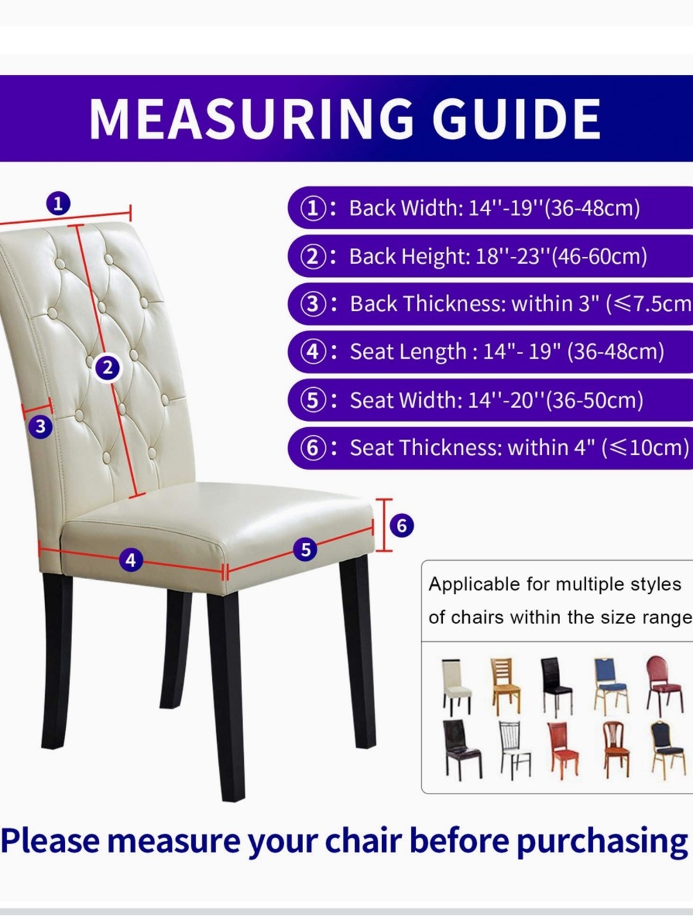 Gold Dining Chair Covers Set of 7 Jacquard Stretch Slipcovers NEW - Picture 4 of 6
